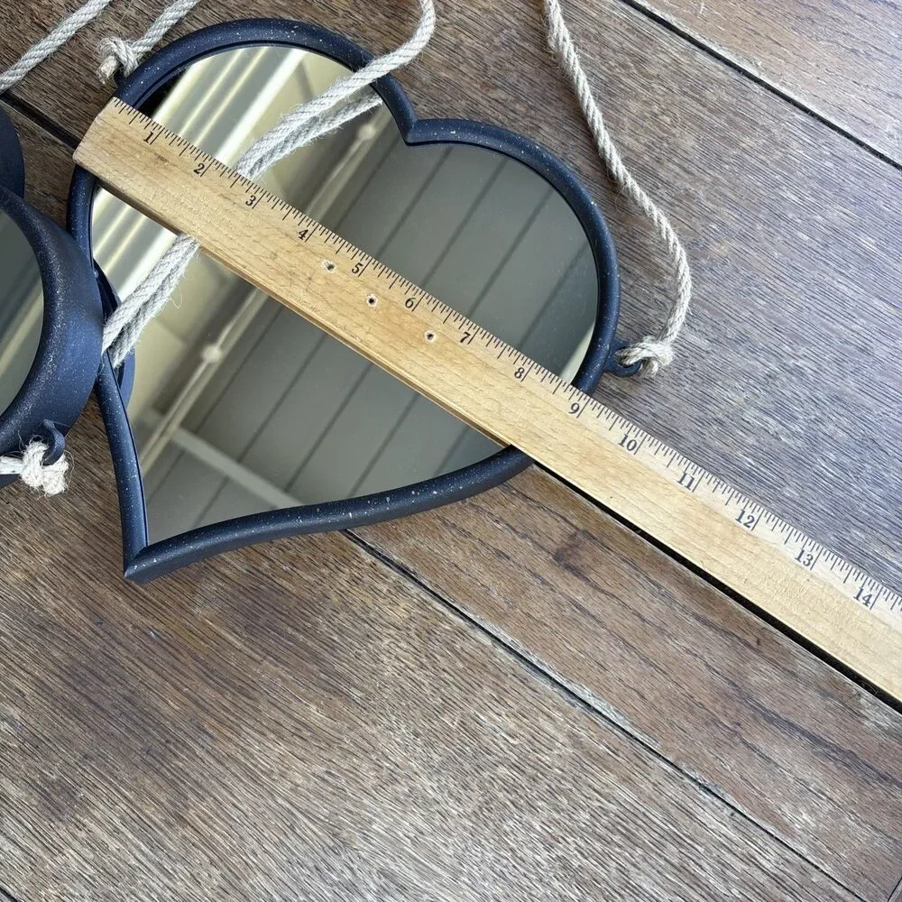 Rustic/industrial/coastal heart mirrors ￼